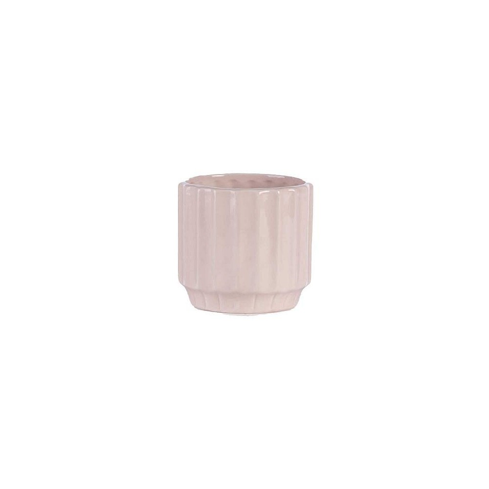 VASO ROSA CERAMICA D.10.3 H.10